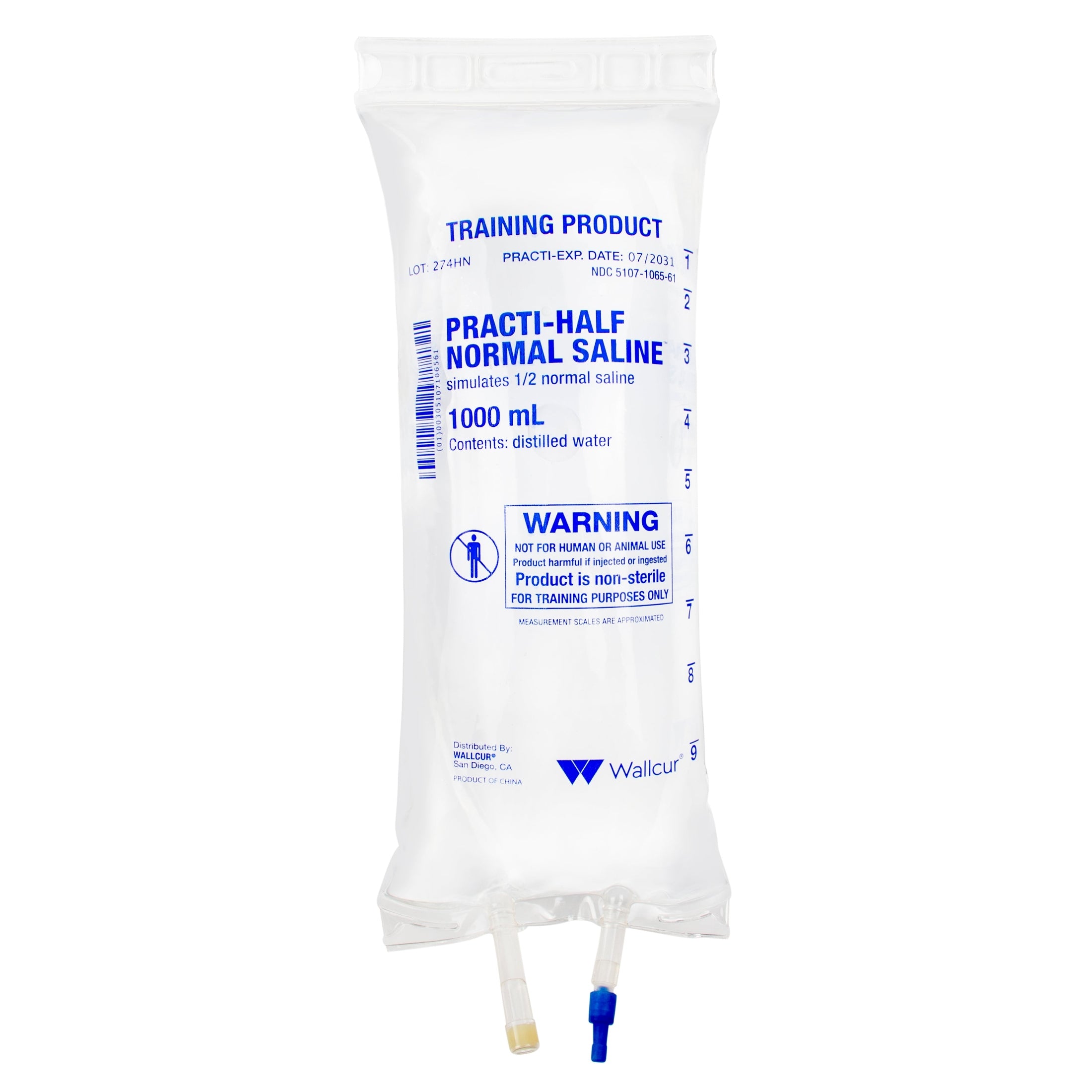 Wallcur-Practi-Half Normal Saline IV Bag-MedTech-1